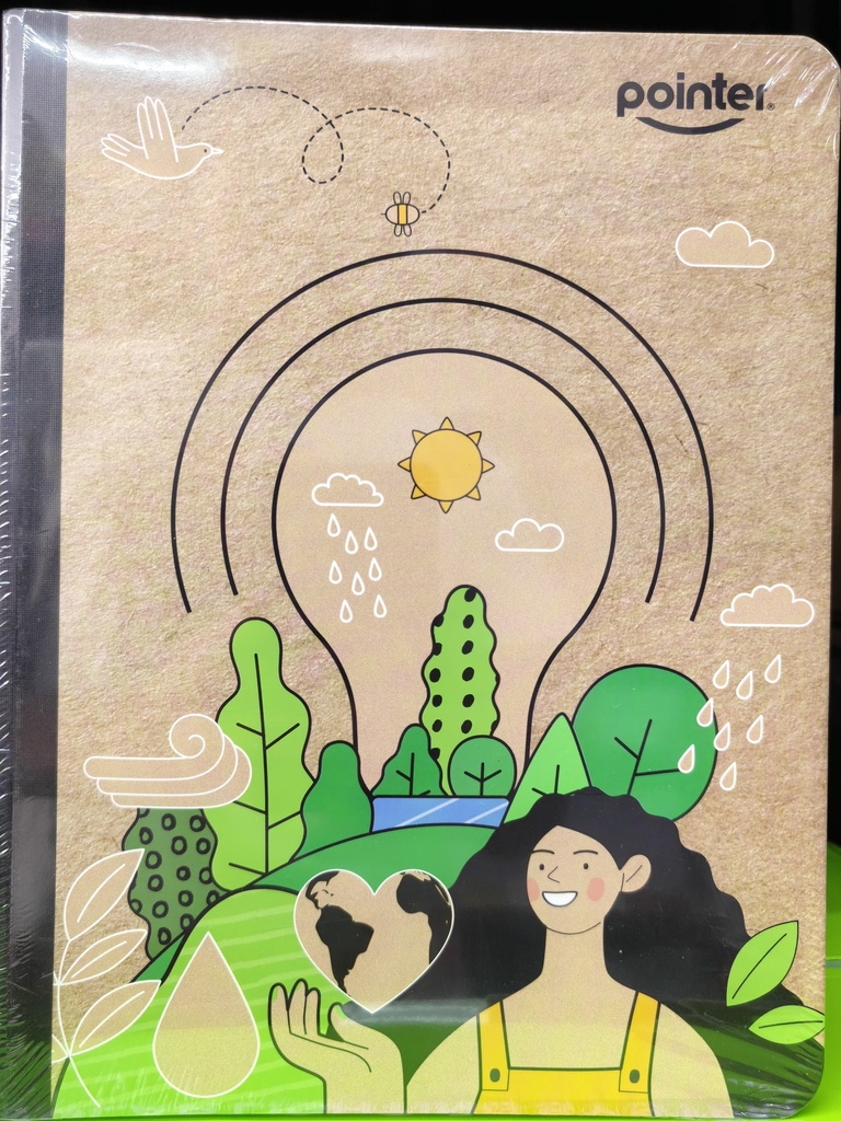 6 PACK CUADERNO COCIDO POINTER 200 PAGINA