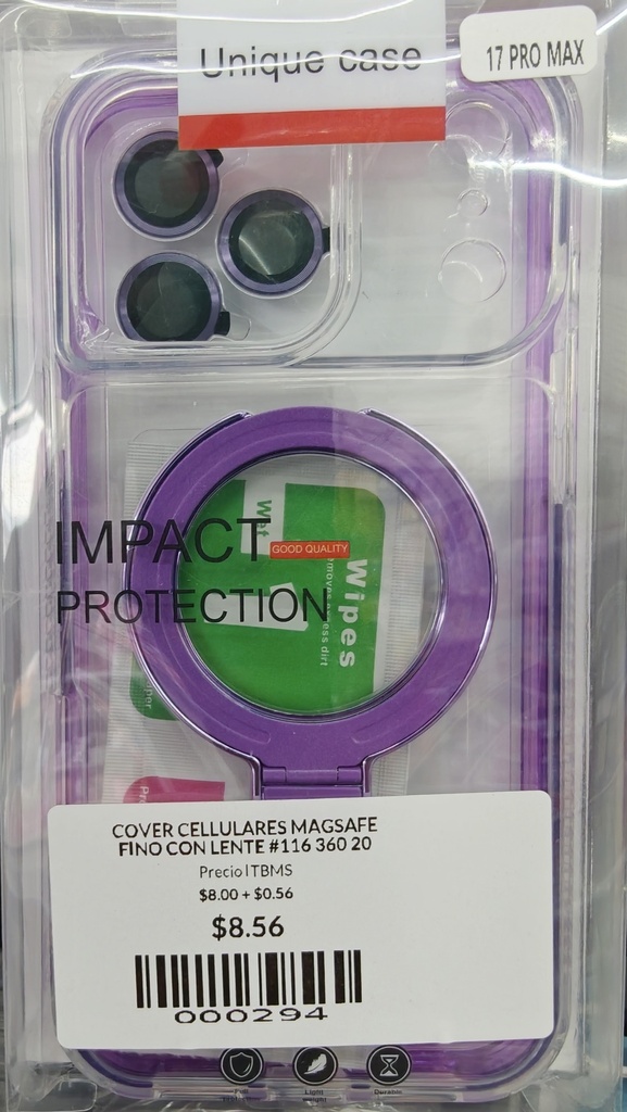 COVER CELLULARES MAGSAFE FINO CON LENTE #116 360 20
