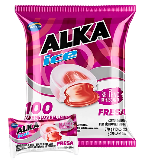 BOLSA ALKA FRESA 100U