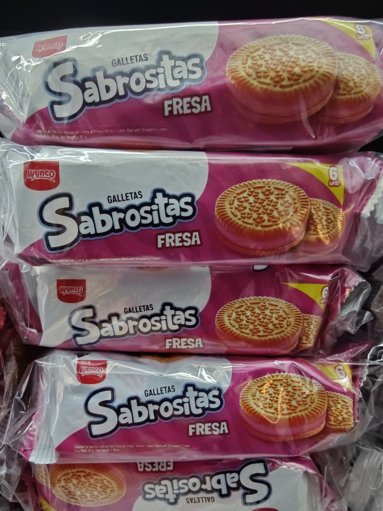 GALLETA SABROSITAS FRESA 8U