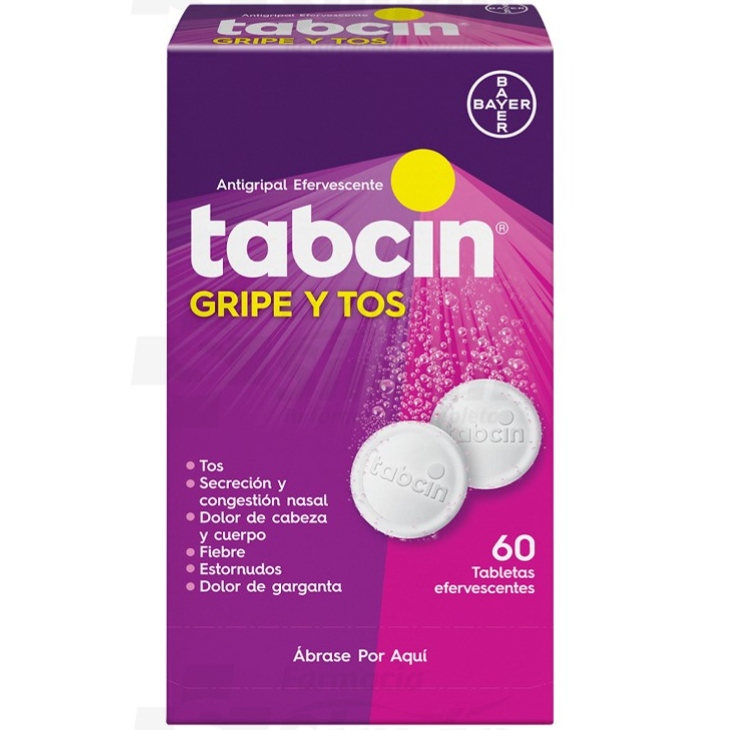 TABCIN GRIPE Y TOS 60U