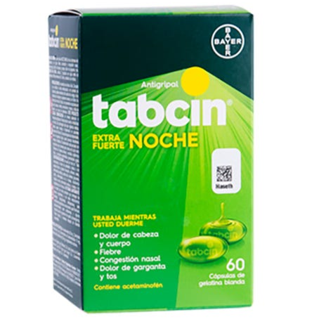 TABCIN GEL EXTRA FUERTE NOCHE 60U