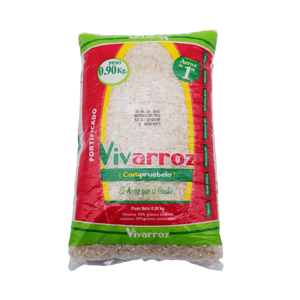 BULTO ARROZ VIVA 0.90KG DE PRIMERA 25U
