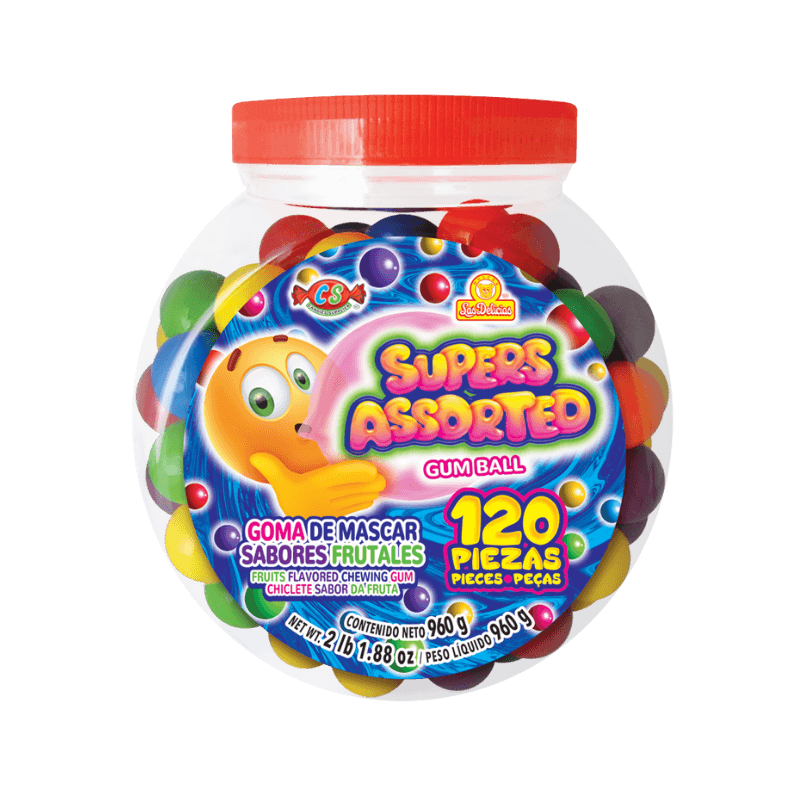 SUPER ASSORTED GUMBALL 120U