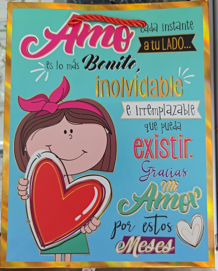 BOLSA DE REGALO CON DEDICATORIA CHICO