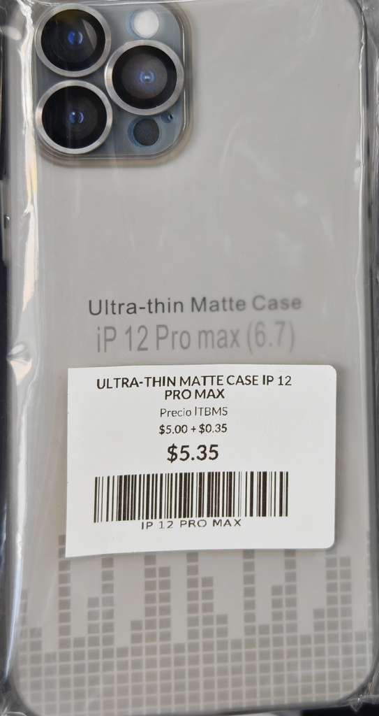 ULTRA-THIN MATTE CASE IP 12 PRO MAX