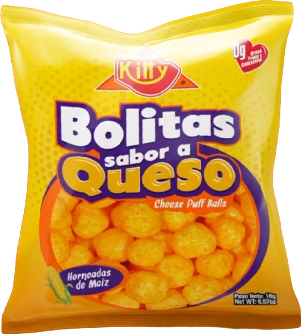 PAQ BOLITA QUESO KITTY 12U