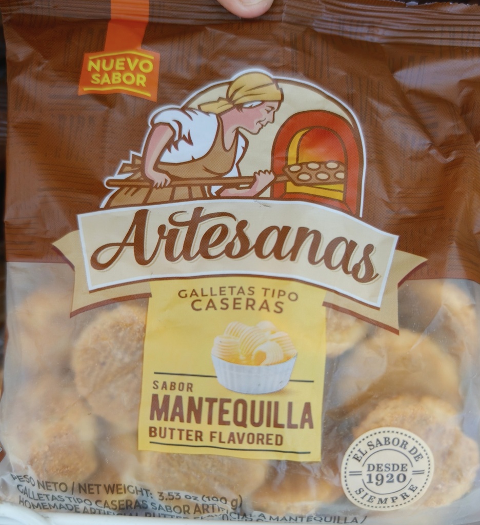 GALLETAS ARTESANA MANTEQUILLA 100G