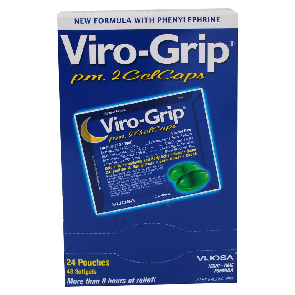 VIRO-GRIP GEL NOCHE 24SOBRES