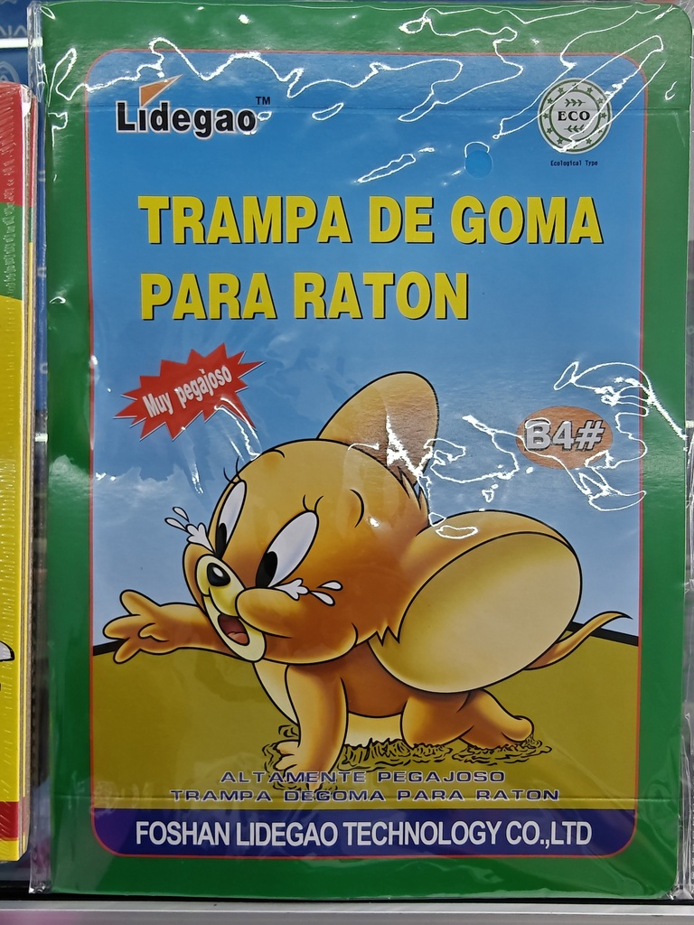 TRAMPA DE GOMA PARA RATON B4#