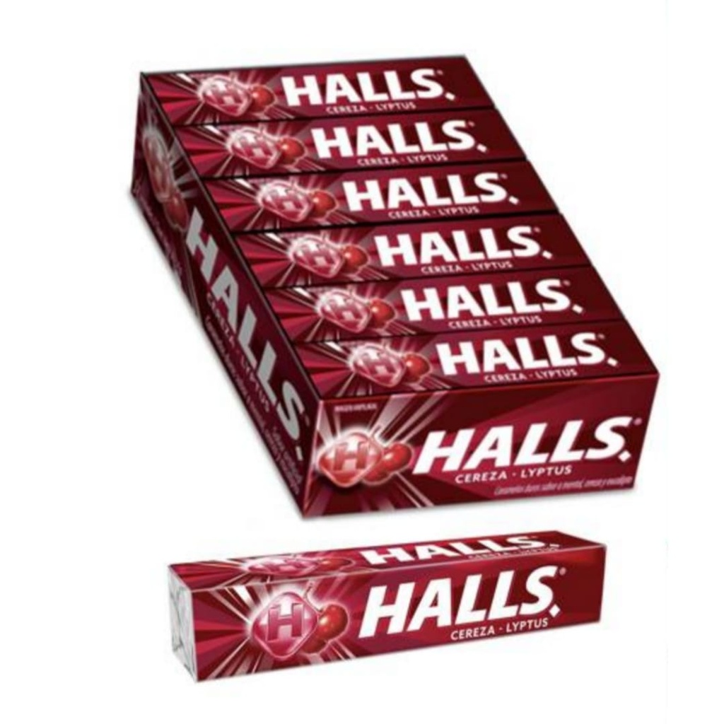 HALLS BARRA ROJA 12U