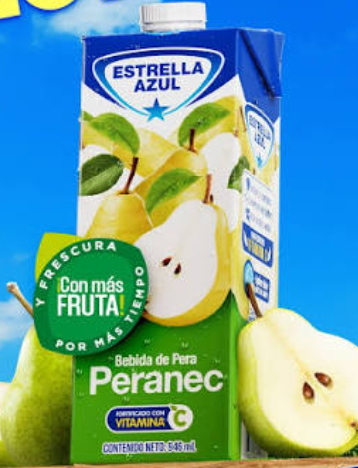 BEBIDA DE PERA ESTRELLA AZUL