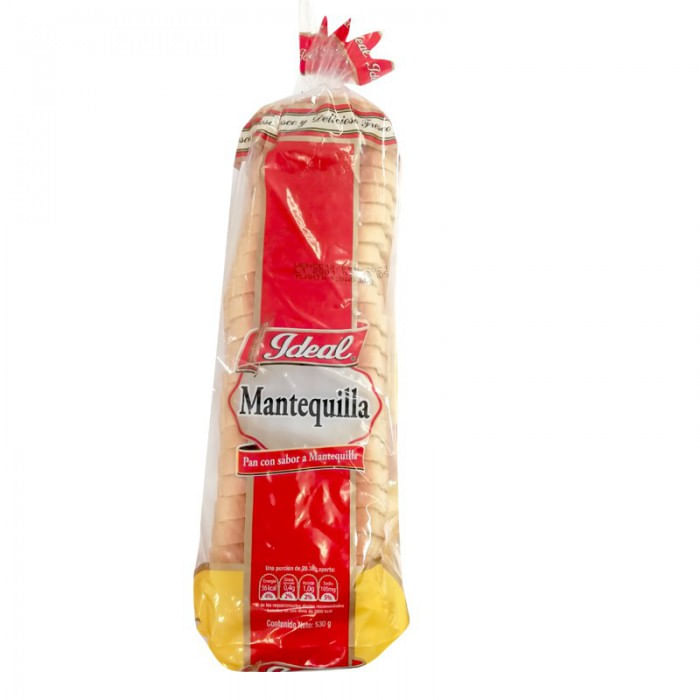 PAN IDEAL MANTEQUILLA 525G