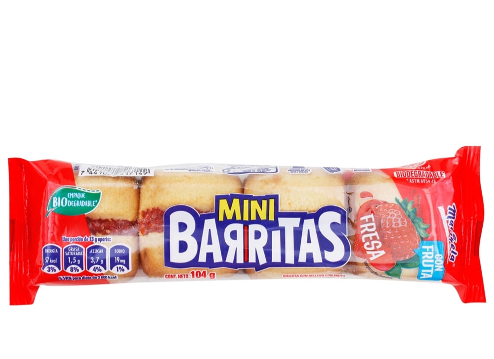 MINI BARRITAS FRESA 104G 
