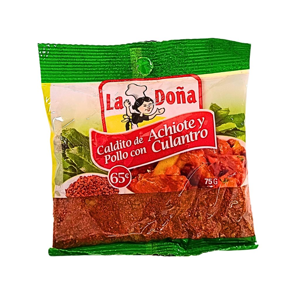 CALDITO DE ACHIOTE Y POLLO CON CULANTRO