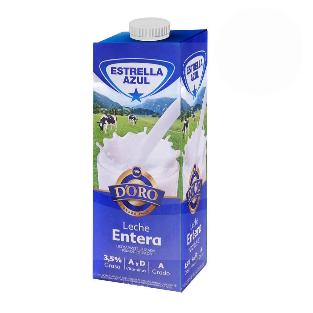 LECHE ENTERA ESTRELLA AZUL 946ML