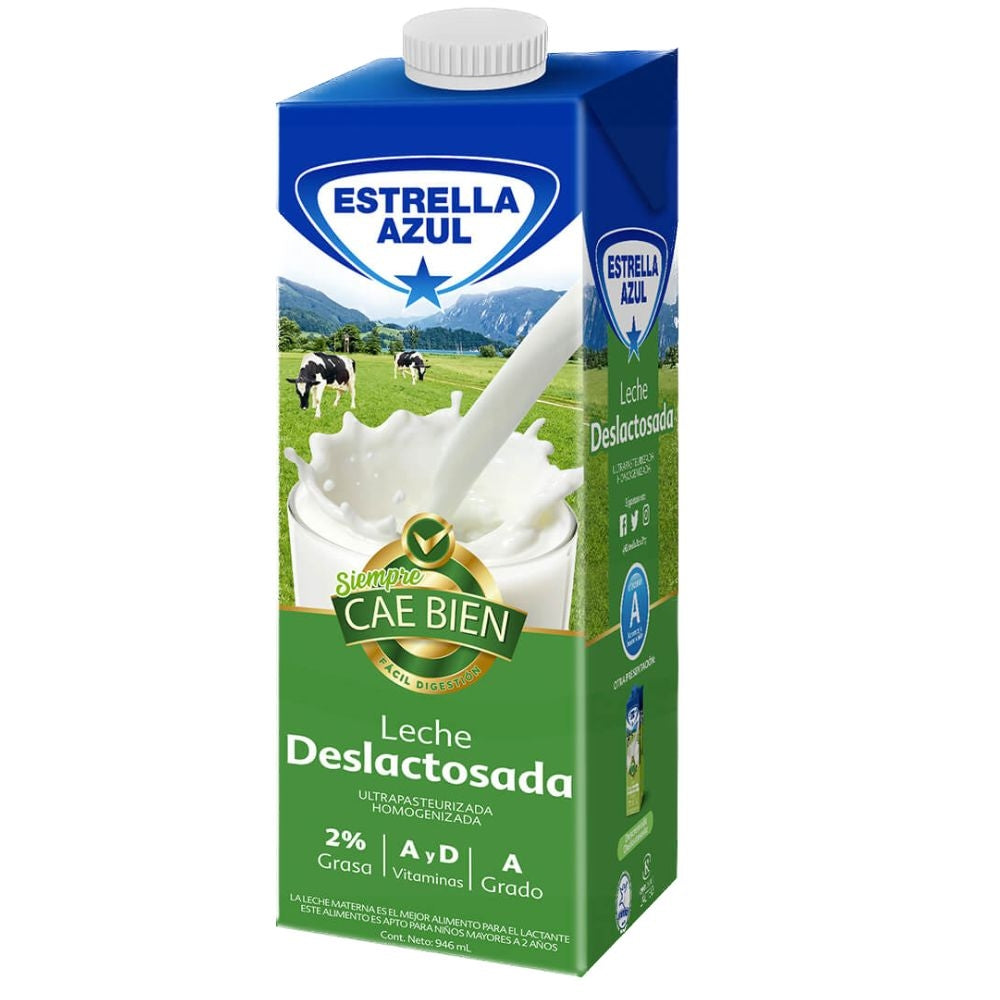 LECHE DESLACTOSADA ESTRELLA AZUL 946ML