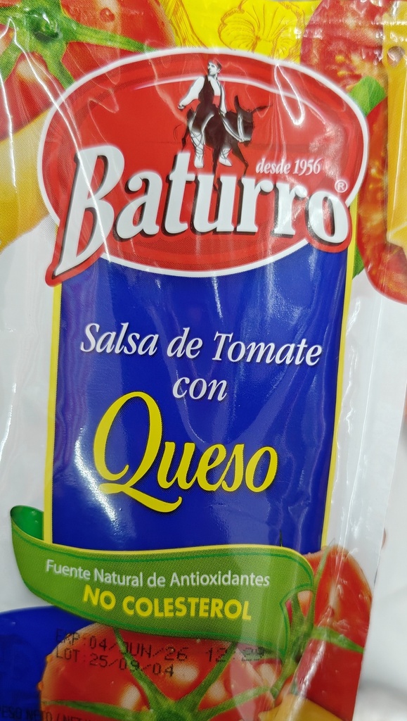 BATURRO SALSA DE TOMATE CON QUESO 100G