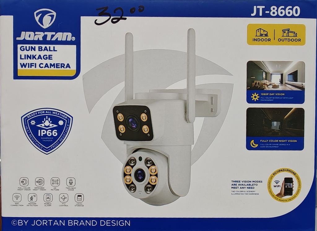CAMARA DE SEGURIDAD JT-8660QJW 600W MEGAPC 5V