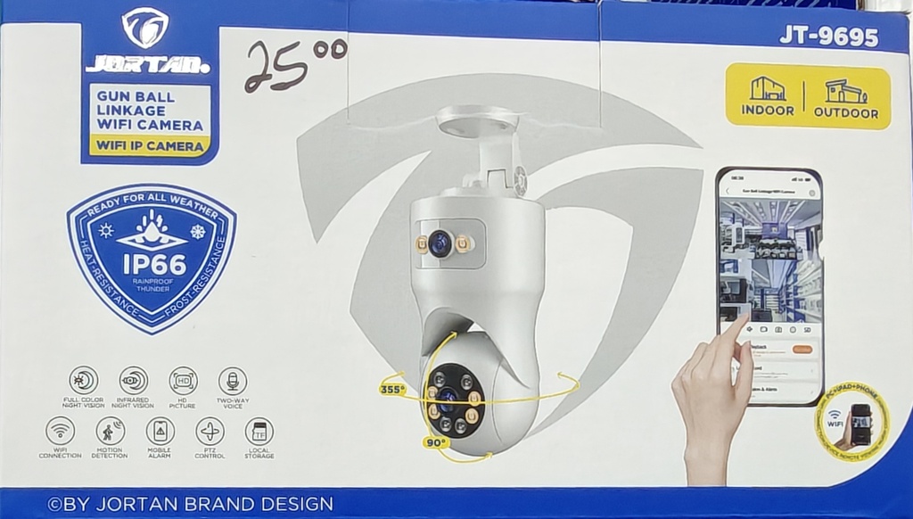 CAMARA SEGURIDAD JT-9695 PRO 600 MPC