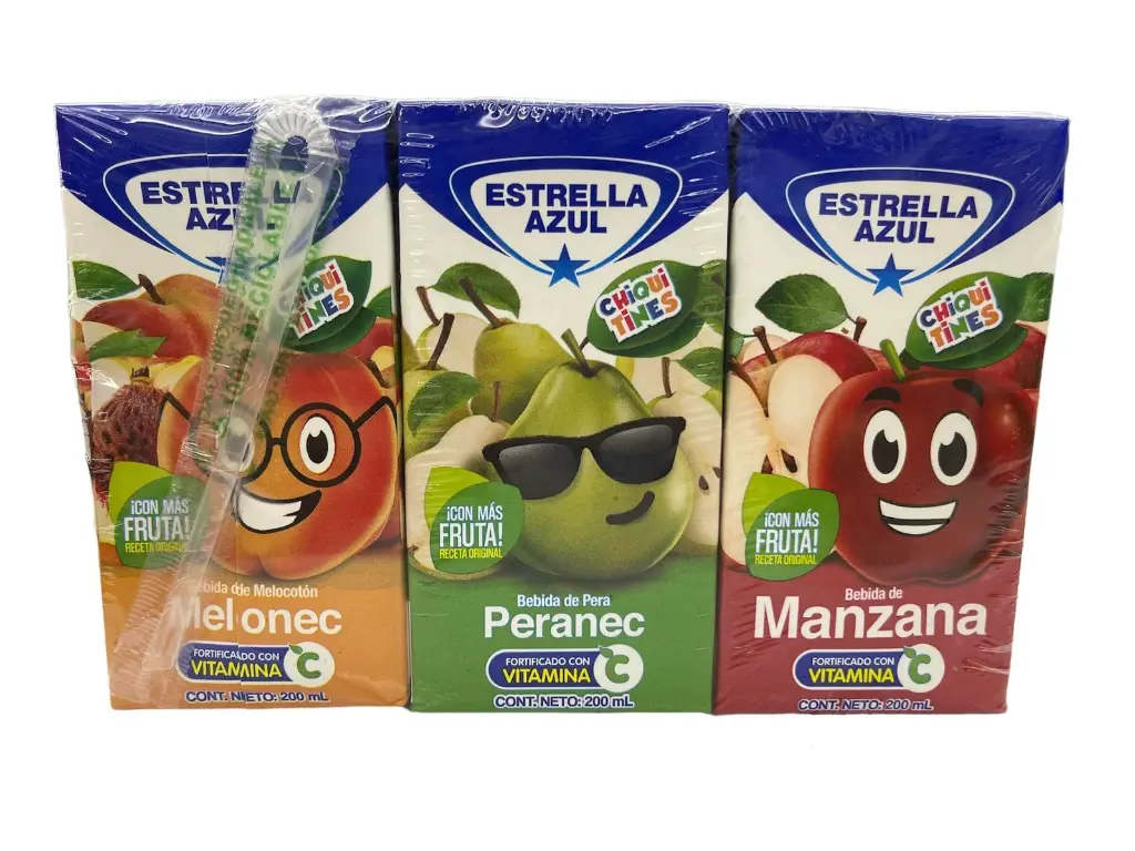 CAJA JUGO SURTIDO ESTRELLA AZUL 200ML 24U