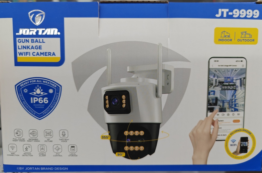 CAMARA SEGURIDAD  JT-9999PRO 900W 3 CAMARA 2 ANTENA