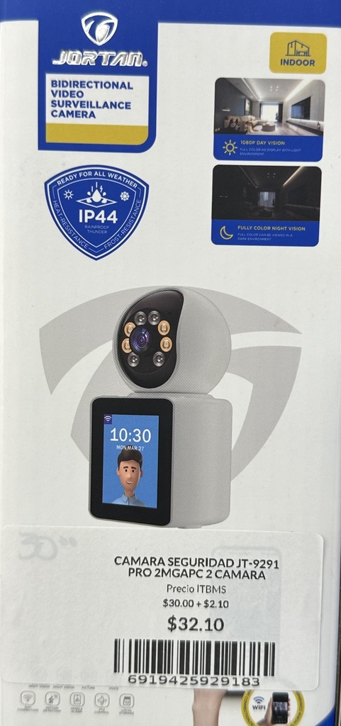 CAMARA SEGURIDAD JT-9291 PRO 2MGAPC 2 CAMARA