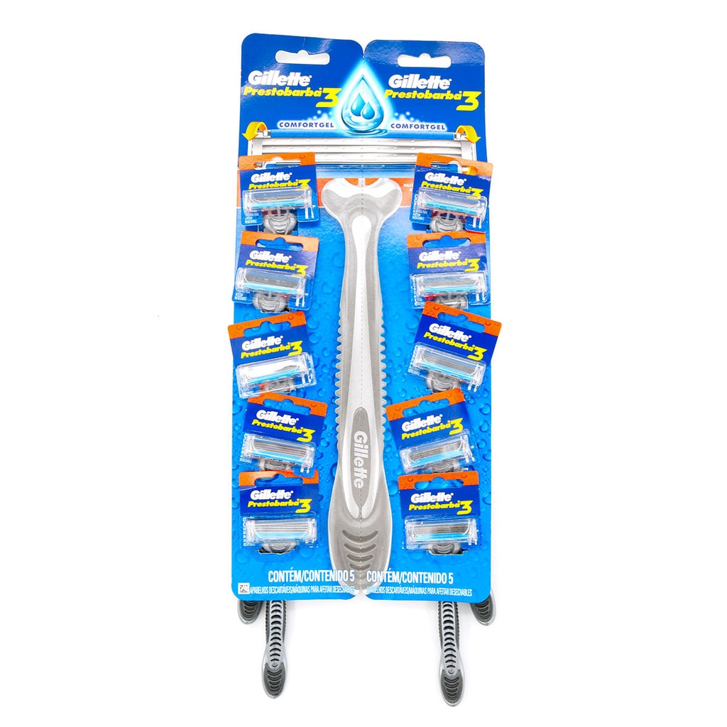 CARTON GILLETTE PRESTOBARBA 3/ 5U