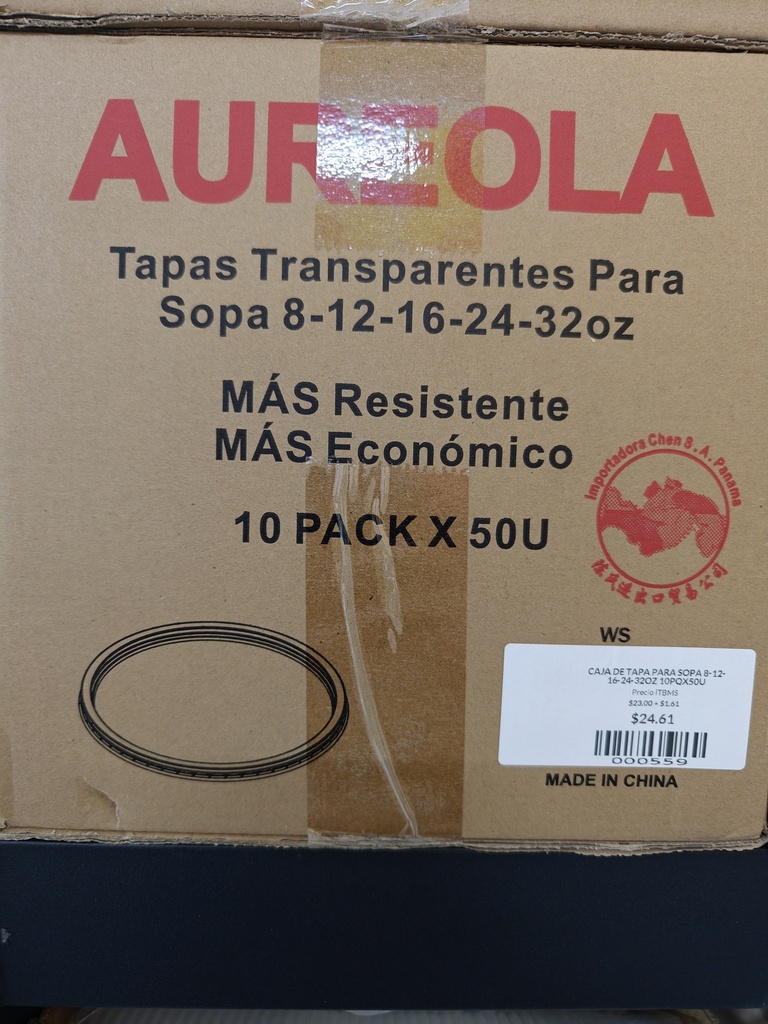 CAJA DE TAPA PARA SOPA 8-12-16-24-32OZ 10PQX50U