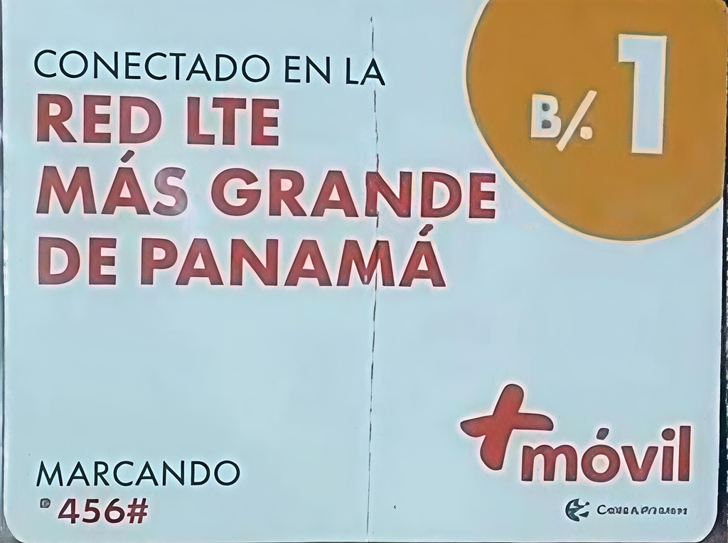 TARJETA +MOVIL $1.00