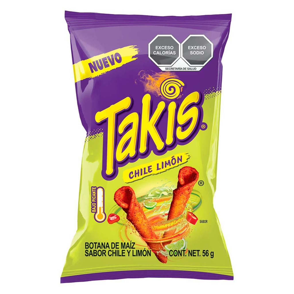 PAQUETE TAKIS CHILE LIMON 12U