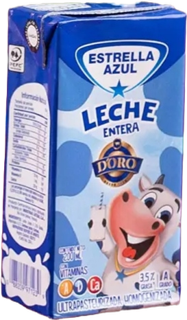 CAJA LECHE CARRIZO ESTRELLA AZUL 24U