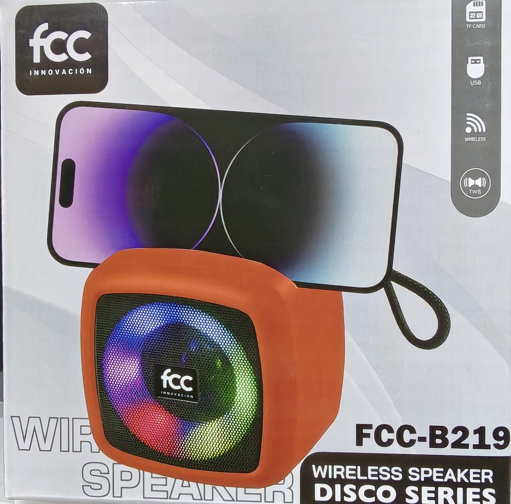 BOCINA FCC-B219 CON PORTA CELULAR