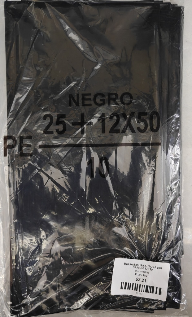 BOLSA BASURA AURORA 10U GRANDE 37X50  