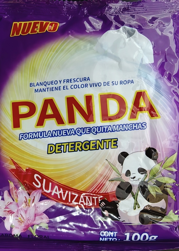 DETERGENTE PARA ROPA PANDA 100G MORADO