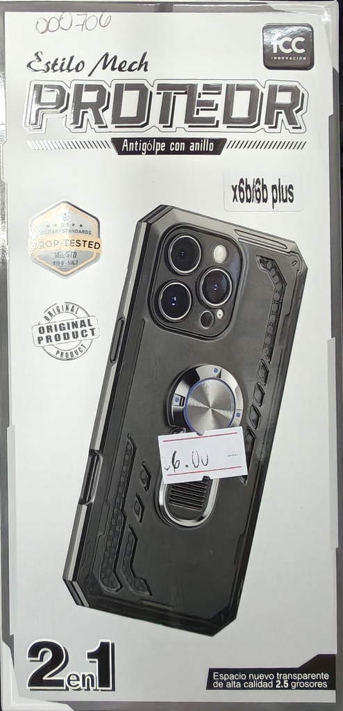 FCC COVER GAMUZA ANTIGOLPE ANILLO HX6B