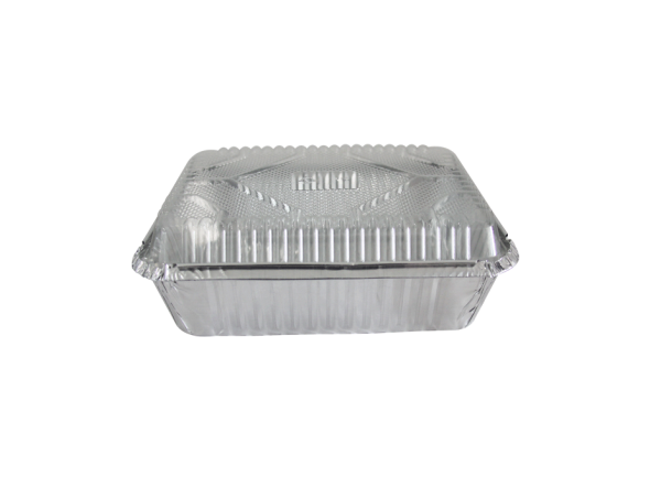 BANDEJA DE ALUMINIO CON TAPA 16OZ 25U