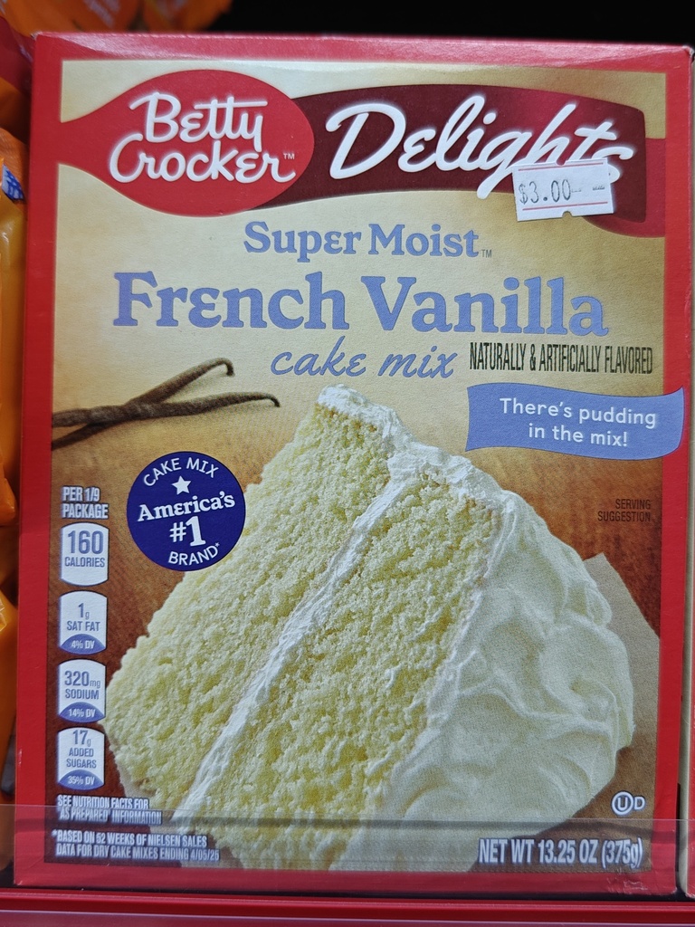 BC CAKE MIX FRENCH VANILLA