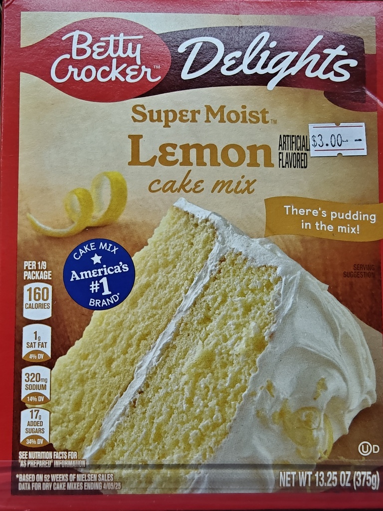 BC CAKE MIX LEMON 