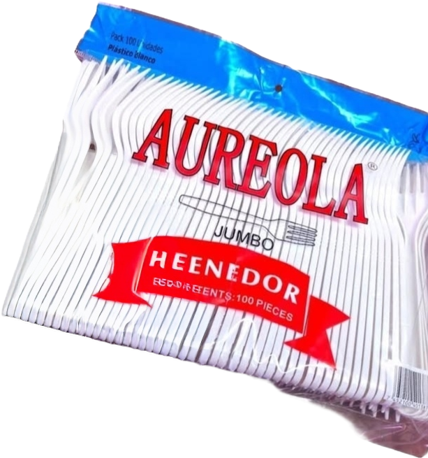 TENEDOR JUMBO 100U BLANCA