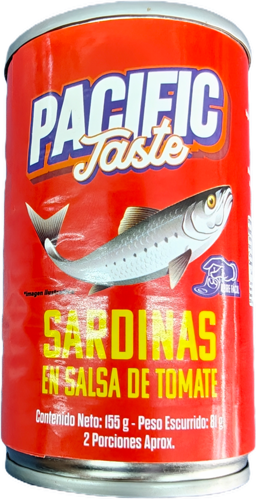 SARDINAS PACIFIC TASTE EN SALSA DE TOMATE TINAPA DE 155-81G