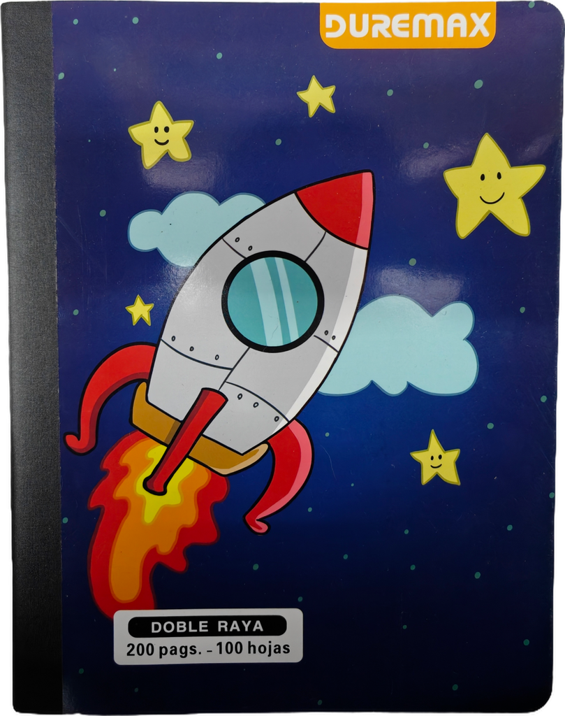 CUADERNO DOBLE RAYA COCIDO 200PAGINA