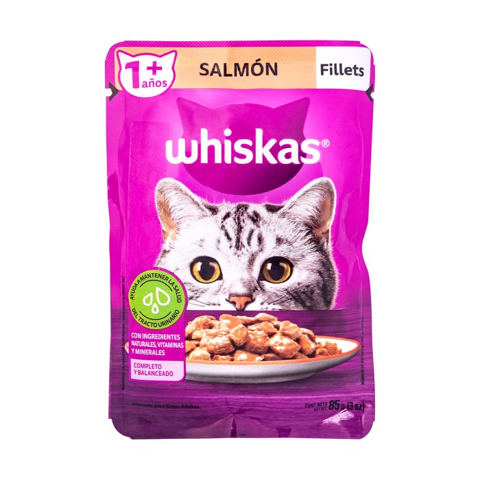 WHISKAS +1 SALMON 85G