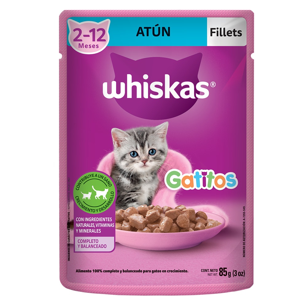 WHISKAS 2-12 ATUN 85G