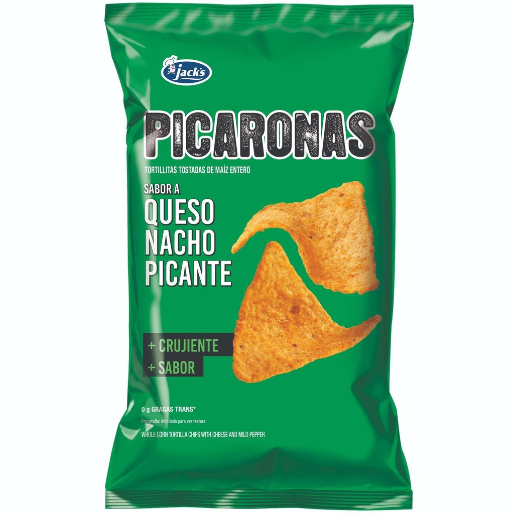 PICARONAS QUESO NACHO PICANTE 75G