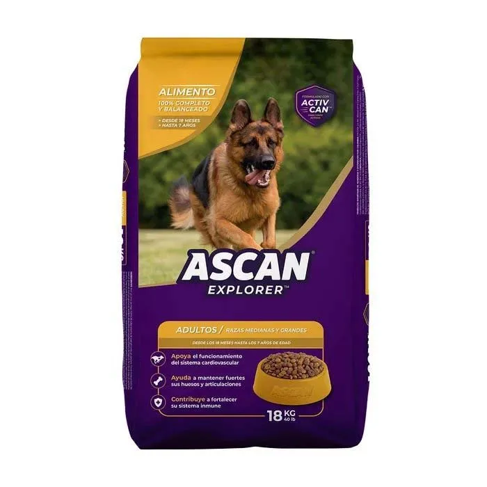 BULTO COMIDA DE PERRO ASCAN 18KG ADULTO
