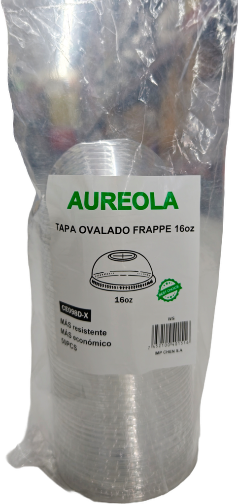 TAPA OVALADO FRAPPE X 16OZ