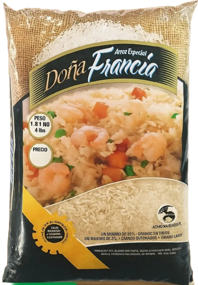 BULTO ARROZ ESPECIAL DOÑA FRANCIA 4LB