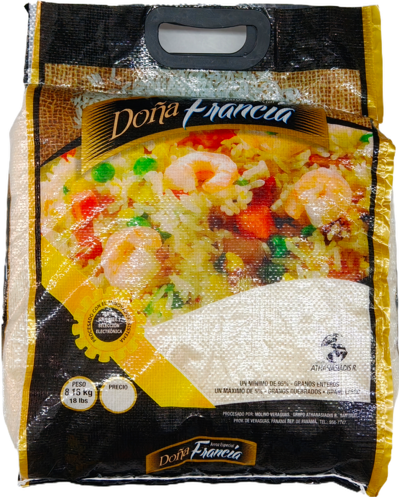 SACO ARROZ ESPECIAL DOÑA FRANCIA 18LB