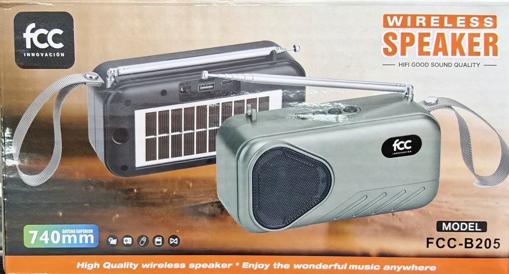 FCC-B205 RADIO CON PANEL